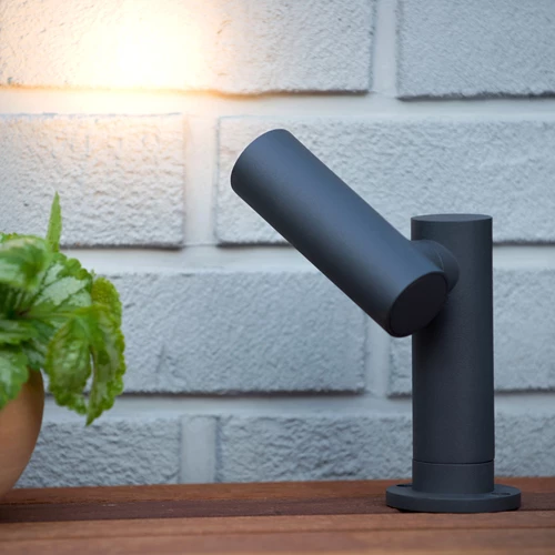 Lucide TATUM - Spot de jardin - LED - 1x5W 3000K - IP65 - Anthracite - ambiance 1